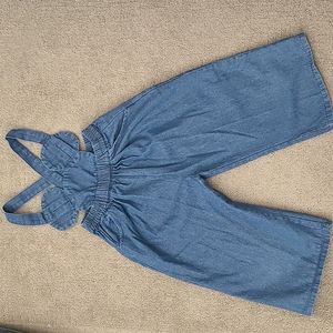 dark denim Mickey Mouse overalls